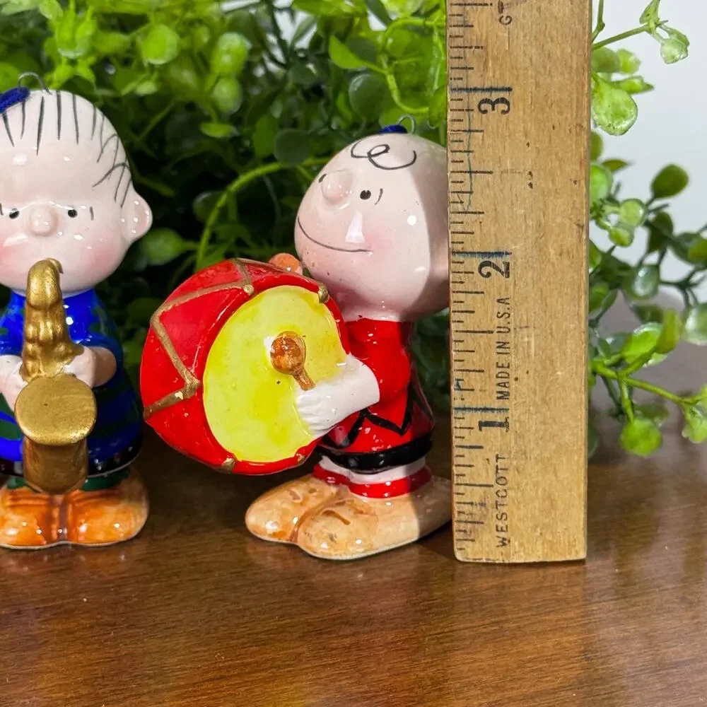Vintage Peanuts Christmas Ornaments Charlie Brown, Woodstock and Linus Japan